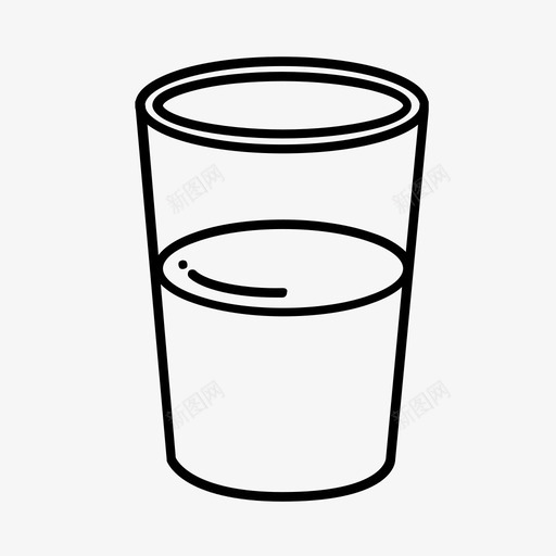 一杯水口渴果汁图标svg_新图网 https://ixintu.com 一杯水 享受 健康 口渴 喝 果汁 清 饮
