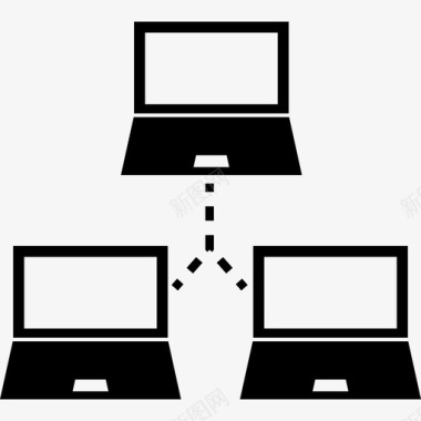 三台计算机教育网络符号联网学术1图标图标