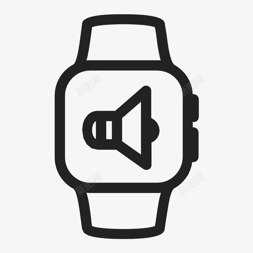 smartwatch扬声器音量减法图标svg_新图网 https://ixintu.com apple smartwatch扬声器 减法 删除 另一个 声音 多个 添加 音乐 音量