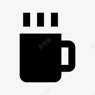 马克杯咖啡杯小熊图标图标