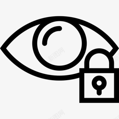 视网膜扫描安全保护图标图标