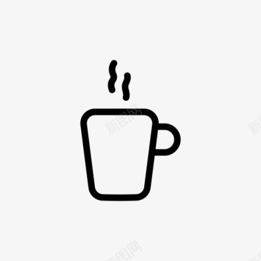 咖啡杯减量标明图标图标