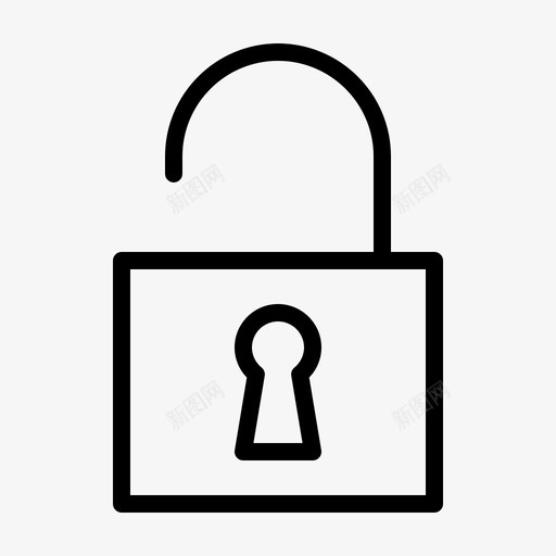 开锁钥匙孔不安全图标svg_新图网 https://ixintu.com 不安全 安全 开锁 打开 维修 钥匙孔