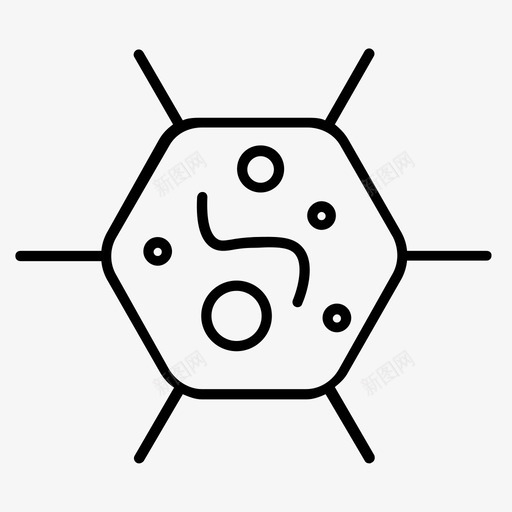 细菌散播时间贝沙菲图标svg_新图网 https://ixintu.com 微生物线图标 感染 散播时间 生物学 疾病 病毒 细菌 贝沙菲 雨季