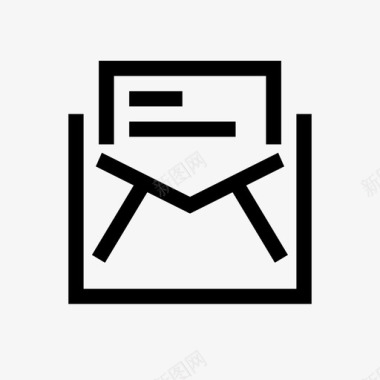 电子邮件简单发件人图标图标