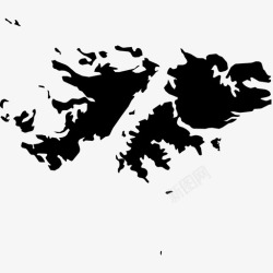 福克兰福克兰群岛推迟地点图标高清图片