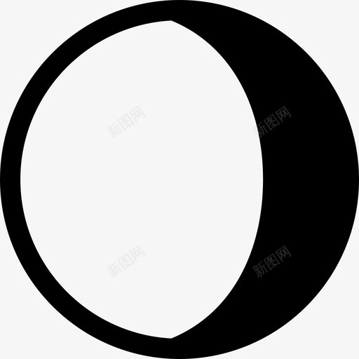 月相圆形形状空间图标svg_新图网 https://ixintu.com 形状 月相圆形 空间图标