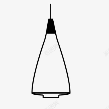 灯具悬挂式照明图标图标