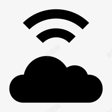 wifi云无线网络无线保真图标图标
