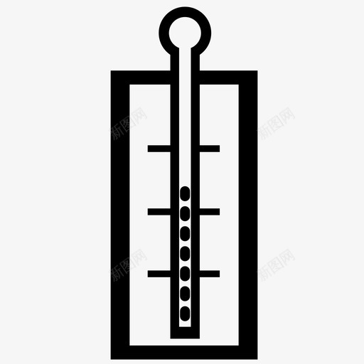 温度计温度上升图标svg_新图网 https://ixintu.com 上升 华氏度 天气 摄氏度 教育 水银 测量 温度 温度计 热量