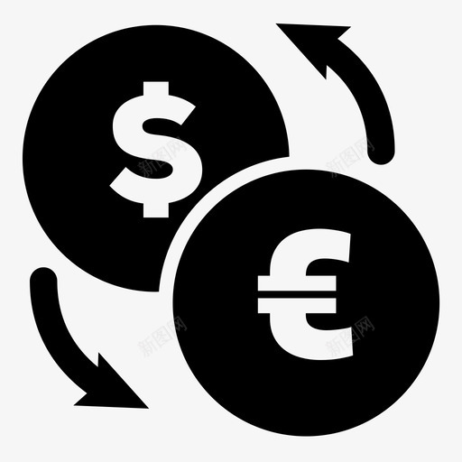货币兑换票据货币图标svg_新图网 https://ixintu.com 兑换 卢比 票据 美元 货币 货币兑换 钱币兑换
