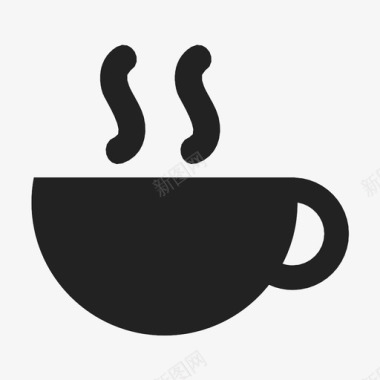 咖啡杯热的把手图标图标