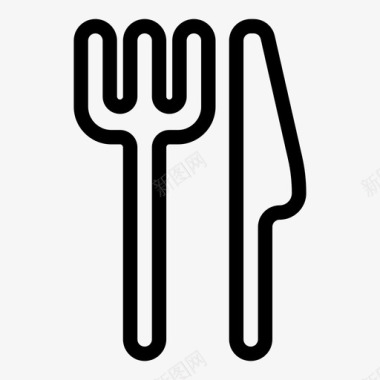 餐叉餐刀餐匙图标图标