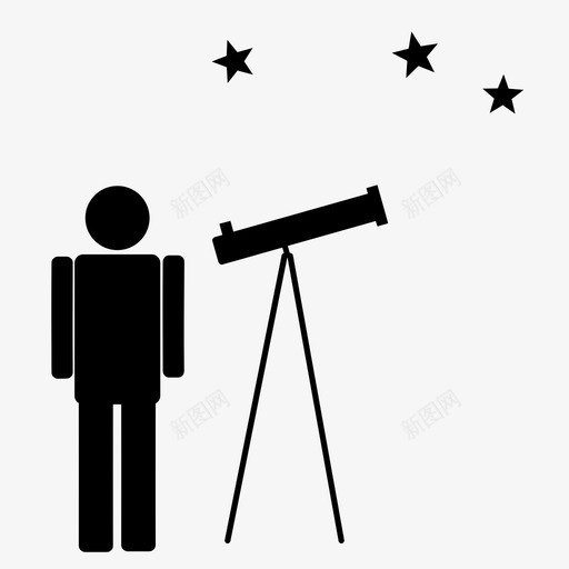 天文学家恒星出售图标svg_新图网 https://ixintu.com 不 事业 出售 大胆 天文学家 恒星 持有 星系 望远镜 物理学家 黄金