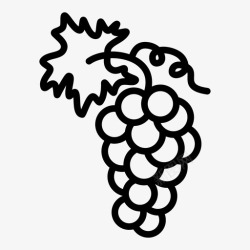 吃串葡萄葡萄酒甜味图标高清图片