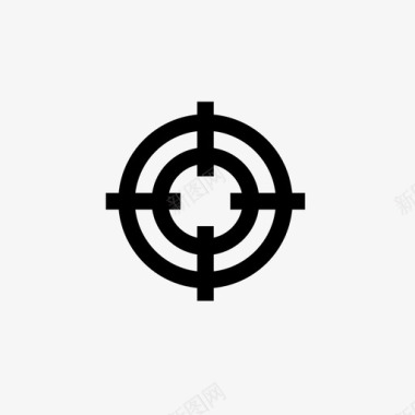 十字准线目标狙击手图标图标