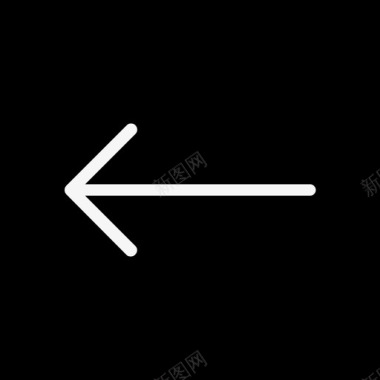 左箭头转弯路线图标图标