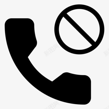 阻止呼叫未知号码电话图标图标
