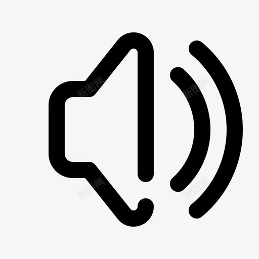 中等音量向上扬声器图标svg_新图网 https://ixintu.com 中等音量 信息 向上 增加 声音 大 官方 扬声器 数据 美学图标 闪烁