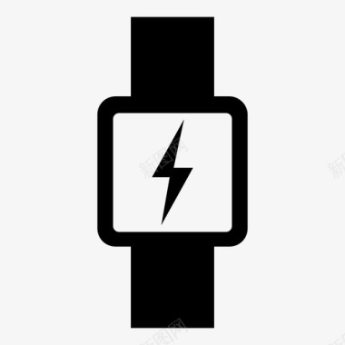 智能手表充电智能手表签名图标图标