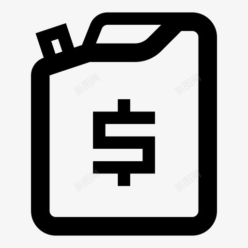 易拉罐货币液体图标svg_新图网 https://ixintu.com 分配器 容器 承运人 易拉罐 水 汽油 液体 燃料 货币 运输