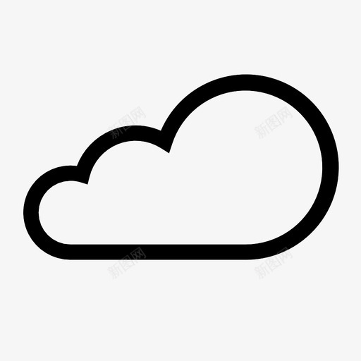 云凉爽预报图标svg_新图网 https://ixintu.com 乐趣 云 凉爽 大气条件 天气 天空 雨 预报 风暴