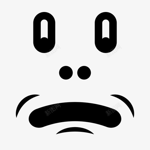 冲击浪涌爆发图标svg_新图网 https://ixintu.com 冲击 卡通 吃草 怪诞 抽象 振荡 浪涌 爆发 脸 表情 面部表情 颤抖
