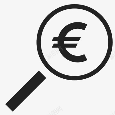 欧元富人货币图标图标