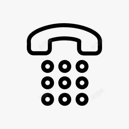 电话呼叫拨号图标svg_新图网 https://ixintu.com 呼叫 地点呼叫 小轮廓 拨号 支持 电话 电话菜单 菜单 键盘