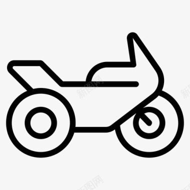 摩托车交通工具街道图标图标