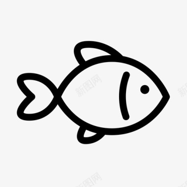 鱼展示品海鲜图标图标