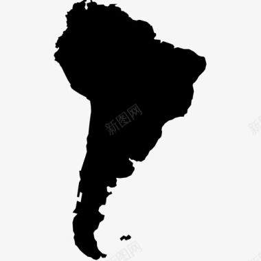 南美洲地区大陆图标图标
