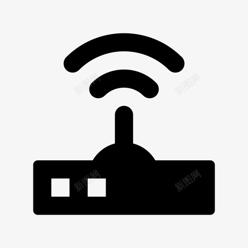 wifi路由器互联网材料标图标svg_新图网 https://ixintu.com wifi路由器 互联网材料设计图标