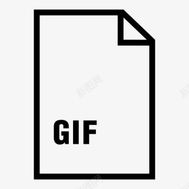 gif文件纸张页面图标图标