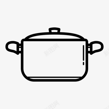 锅平底锅厨房用具图标图标