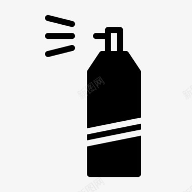 喷雾瓶工作水图标图标