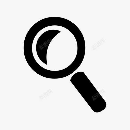 放大镜搜索派图标svg_新图网 https://ixintu.com 办公室 办公设备 情调 搜索 放大镜 文件 毛毯 派 清洁 百叶窗 蛋糕