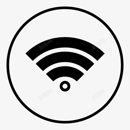 wifiwifi网络接收图标svg_新图网 https://ixintu.com wifi wifi网络接收