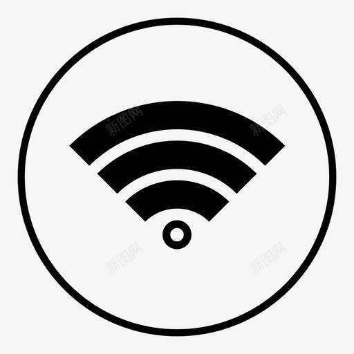 wifiwifi网络接收图标svg_新图网 https://ixintu.com wifi wifi网络接收