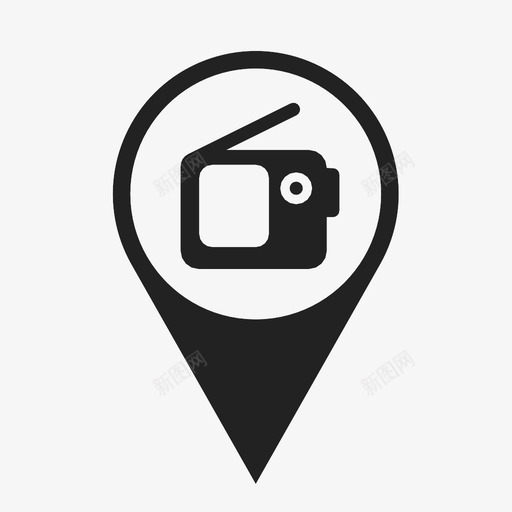 广播不新闻图标svg_新图网 https://ixintu.com 不 保留 信息 出售 媒体 广播 新闻 粗体 通讯 黄金