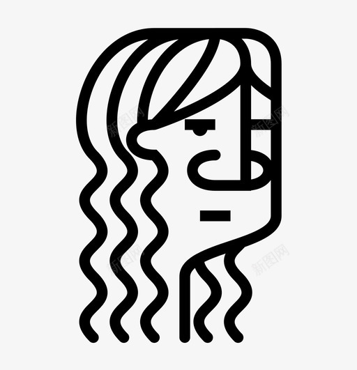男人摇滚派图标svg_新图网 https://ixintu.com 头 摇滚 时尚 沿途 派 烘干 男人 脸型 长发型 队形