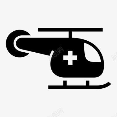 急救直升机护理人员护士图标图标