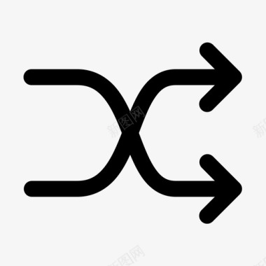 随机播放箭头图像图标图标