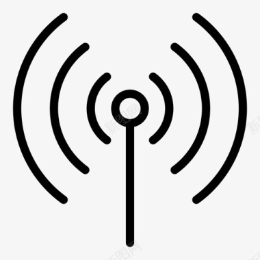 无线连接无线天线平板电脑图标图标