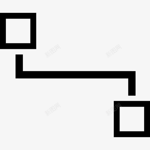 两个正方形轮廓的分块方案界面分块方案图标svg_新图网 https://ixintu.com 两个正方形轮廓的分块方案 分块方案 界面