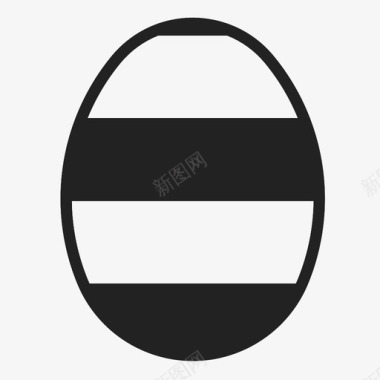 复活节彩蛋节日家庭图标图标