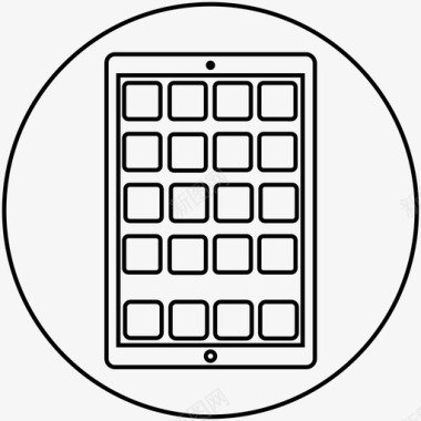 平板电脑应用程序加载项图标图标
