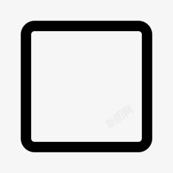 一个方块停止停止按钮方块图标高清图片