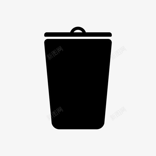 垃圾桶袋子删除图标svg_新图网 https://ixintu.com 删除 取出 回收 垃圾 垃圾桶 袋子