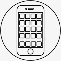 iphone智能手机应用程序推迟手机应用程序图标高清图片